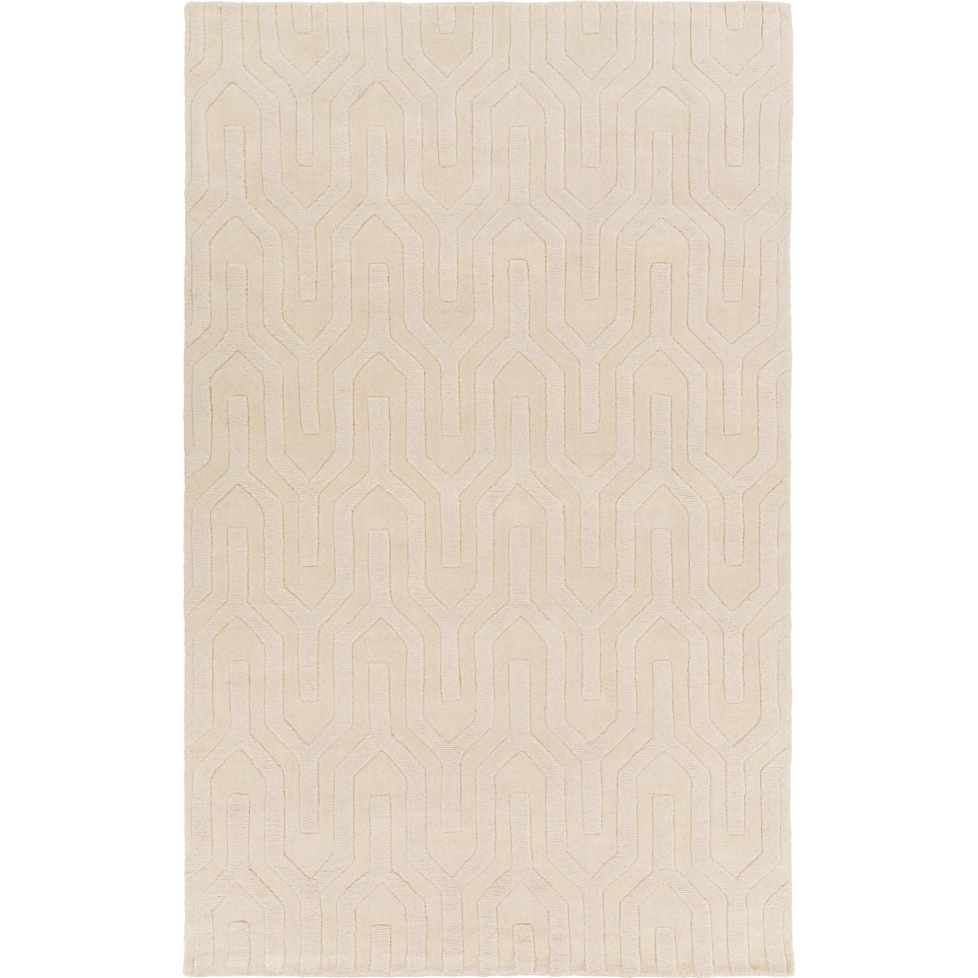 Mystique Rug - 592 by Surya in cream. Made from 100% wool in a unique style.