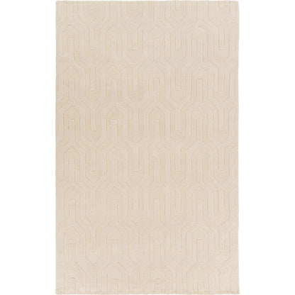 Mystique Rug - 592 by Surya in cream. Made from 100% wool in a unique style.