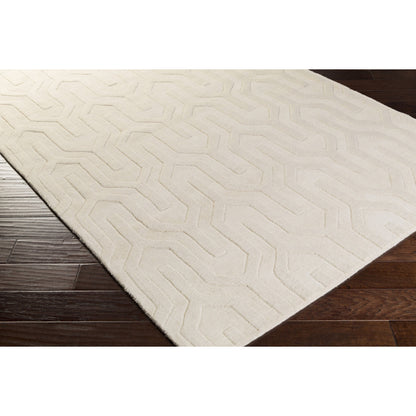 Mystique Rug - 592 by Surya in cream. Made from 100% wool in a unique style.