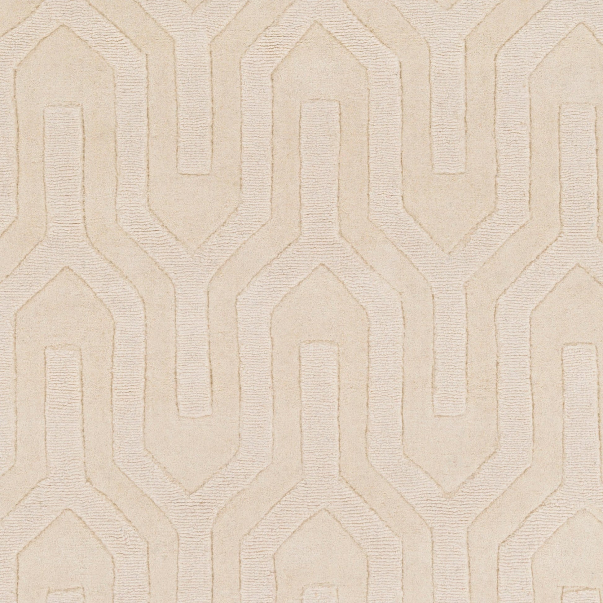 Mystique Rug - 592 by Surya in cream. Made from 100% wool in a unique style.