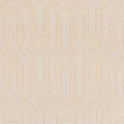 Mystique Rug - 592 by Surya in cream. Made from 100% wool in a unique style.