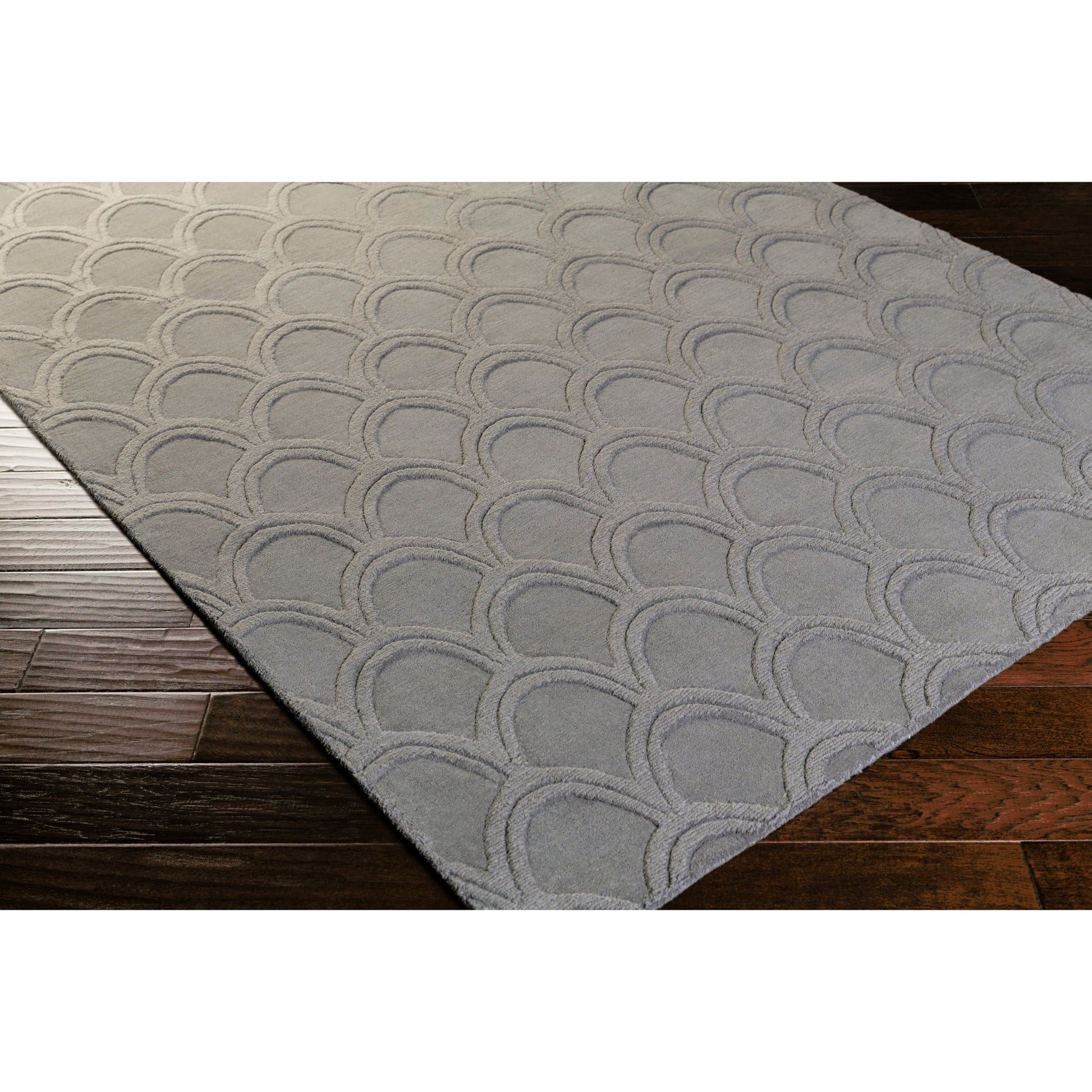 Mystique Rug - 12908 by Surya in medium gray. Made from 100% wool in a unique style.