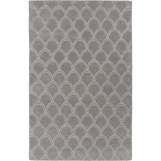 Mystique Rug - 12908 by Surya in medium gray. Made from 100% wool in a unique style.