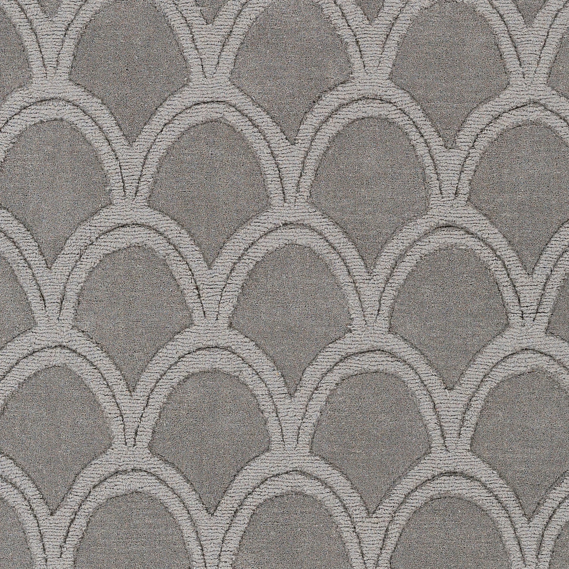 Mystique Rug - 12908 by Surya in medium gray. Made from 100% wool in a unique style.