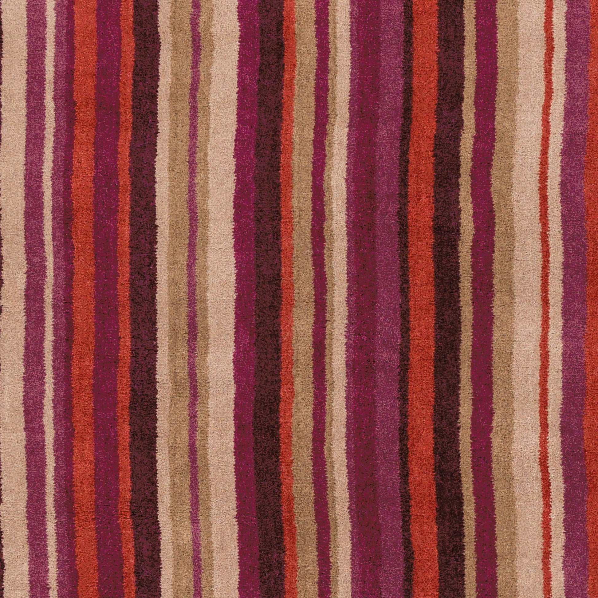 Mystique Rug - 1494 by Surya in brown, plum, rust. Made from 100% wool in a unique style.