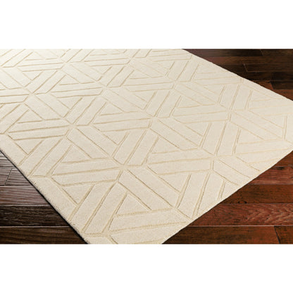 Mystique Rug - 14833 by Surya in ivory. Made from 100% wool in a unique style.