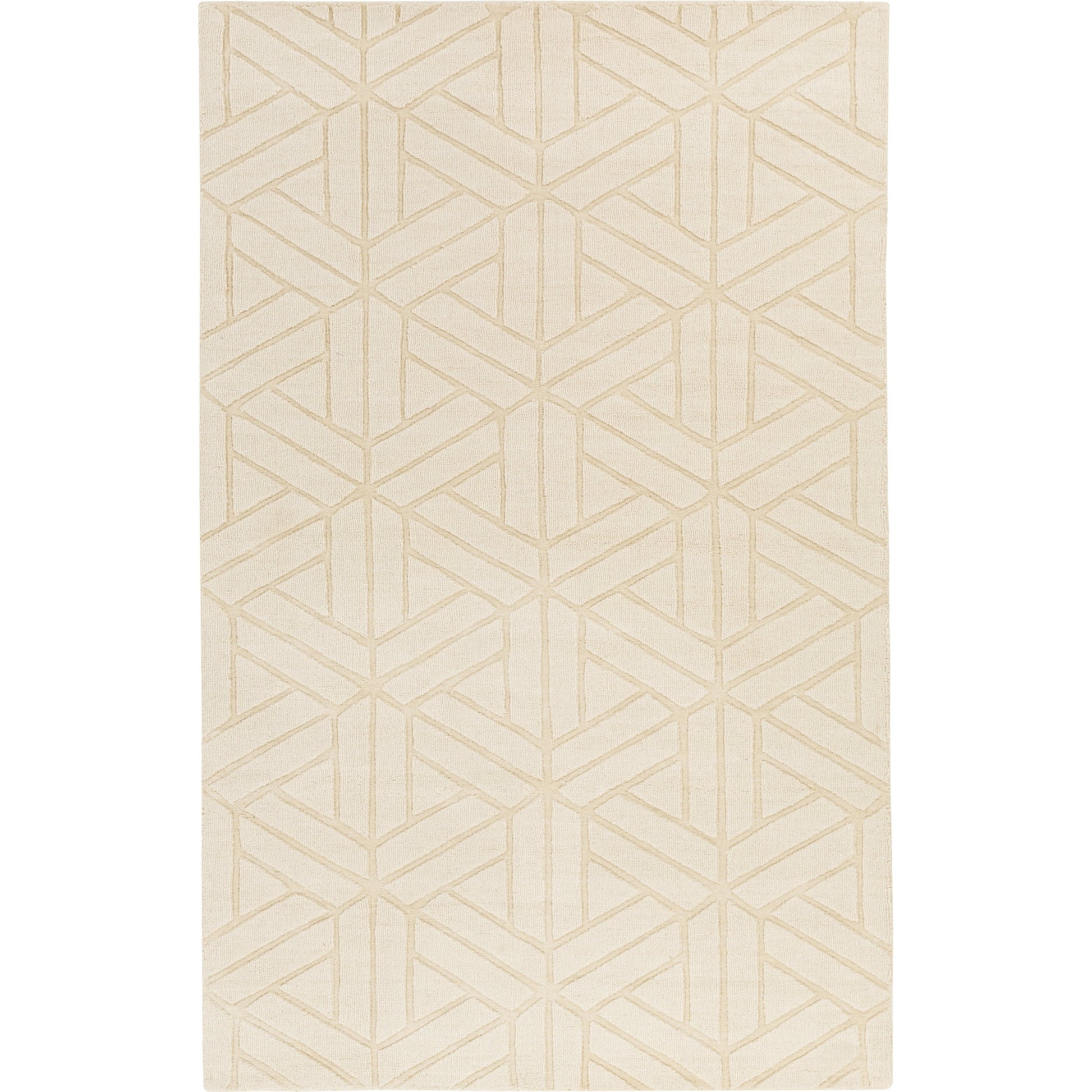 Mystique Rug - 14833 by Surya in ivory. Made from 100% wool in a unique style.