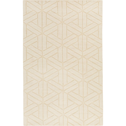 Mystique Rug - 14833 by Surya in ivory. Made from 100% wool in a unique style.