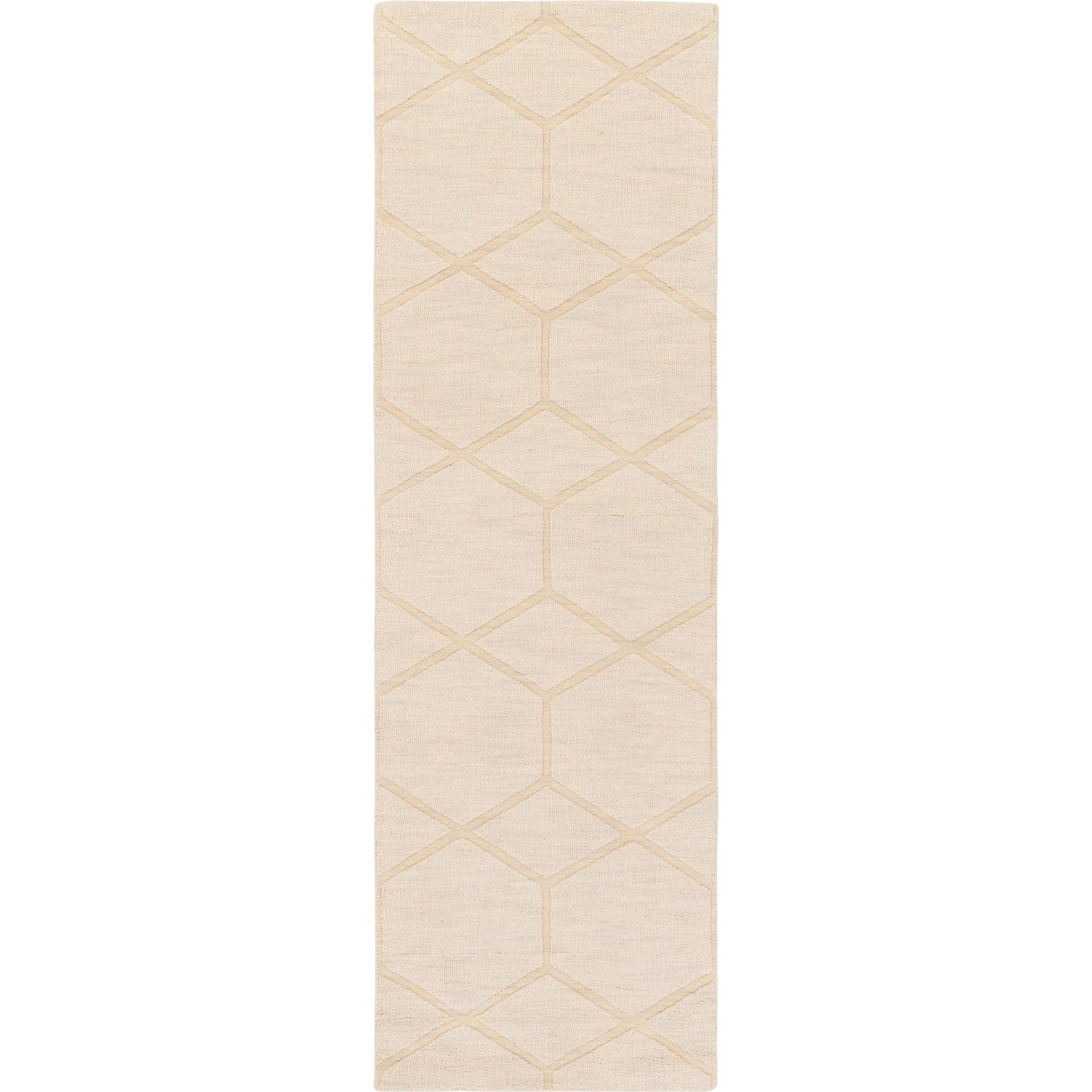 Mystique Rug - 14834 by Surya in ivory. Made from 100% wool in a unique style.
