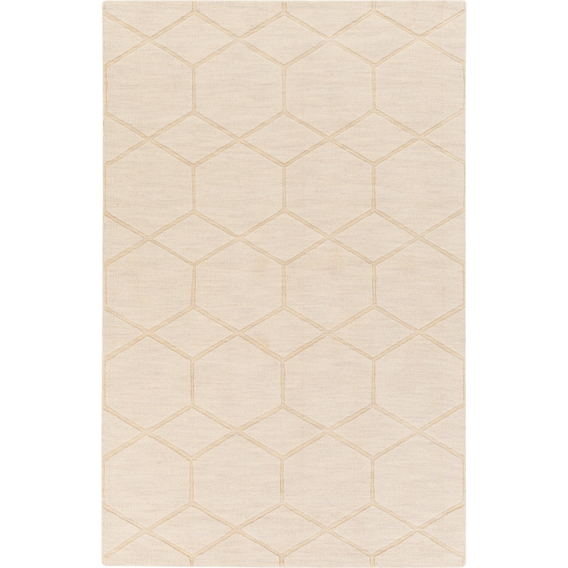 Mystique Rug - 14834 by Surya in ivory. Made from 100% wool in a unique style.