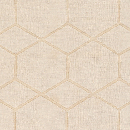 Mystique Rug - 14834 by Surya in ivory. Made from 100% wool in a unique style.