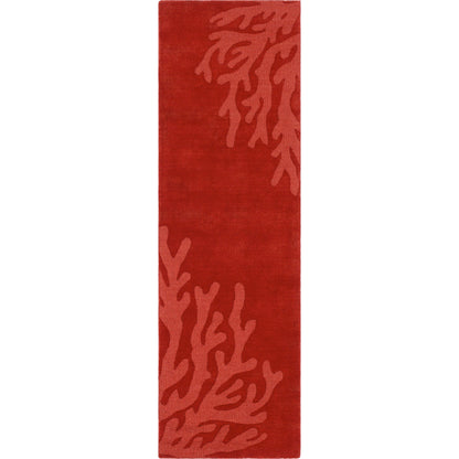 Mystique Rug - 22148 by Surya in rust. Made from 100% wool in a unique style.