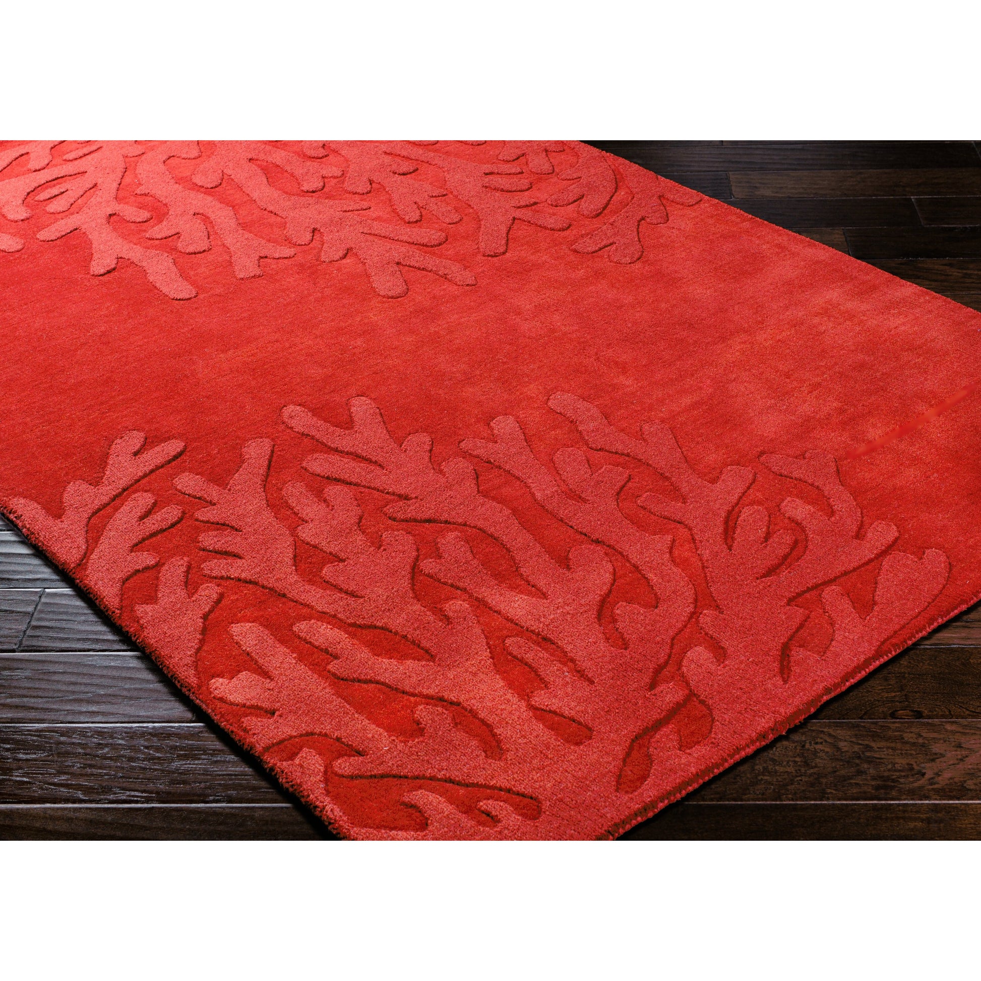 Mystique Rug - 22148 by Surya in rust. Made from 100% wool in a unique style.