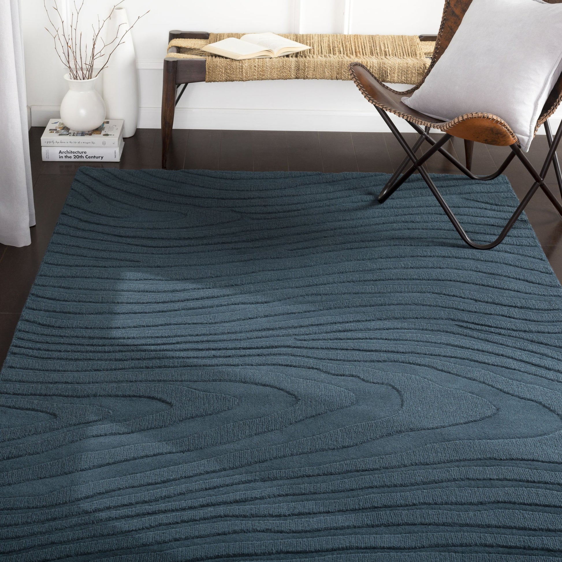 Mystique Rug - 22150 by Surya in ivory. Made from 100% wool in a unique style.