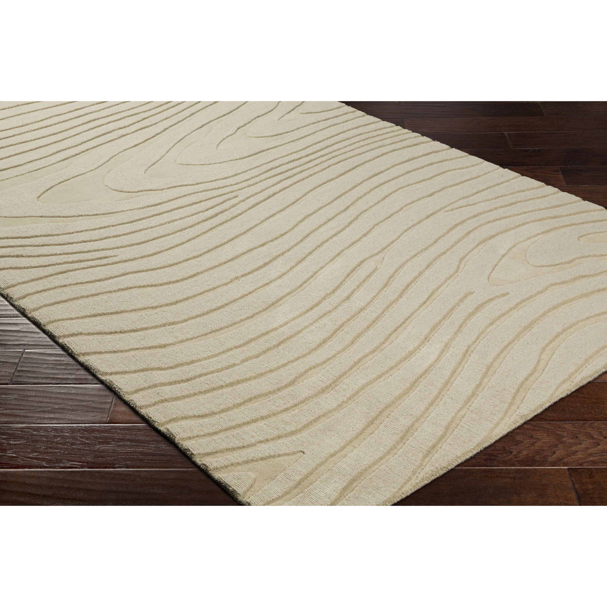 Mystique Rug - 22150 by Surya in ivory. Made from 100% wool in a unique style.