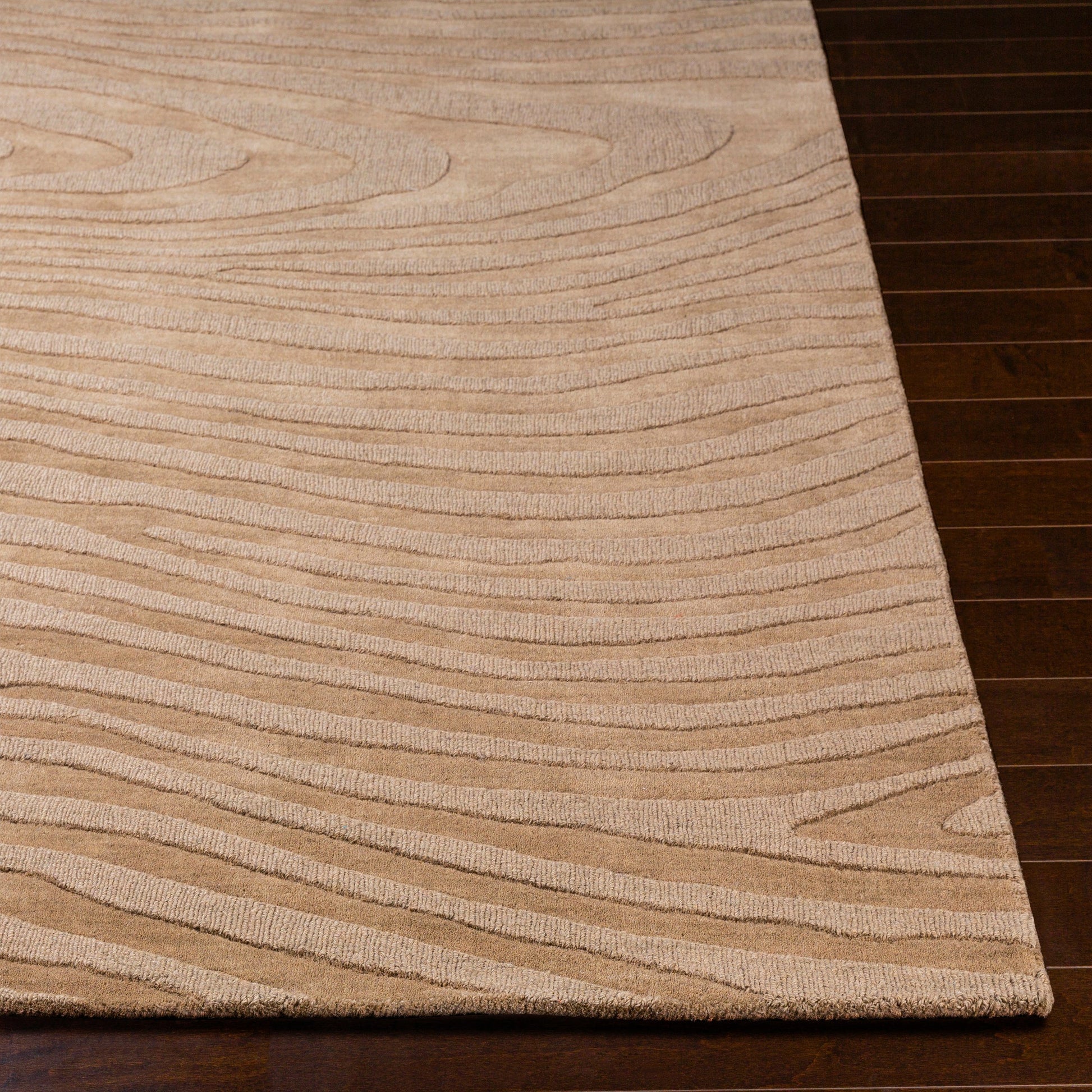 Mystique Rug - 22150 by Surya in ivory. Made from 100% wool in a unique style.