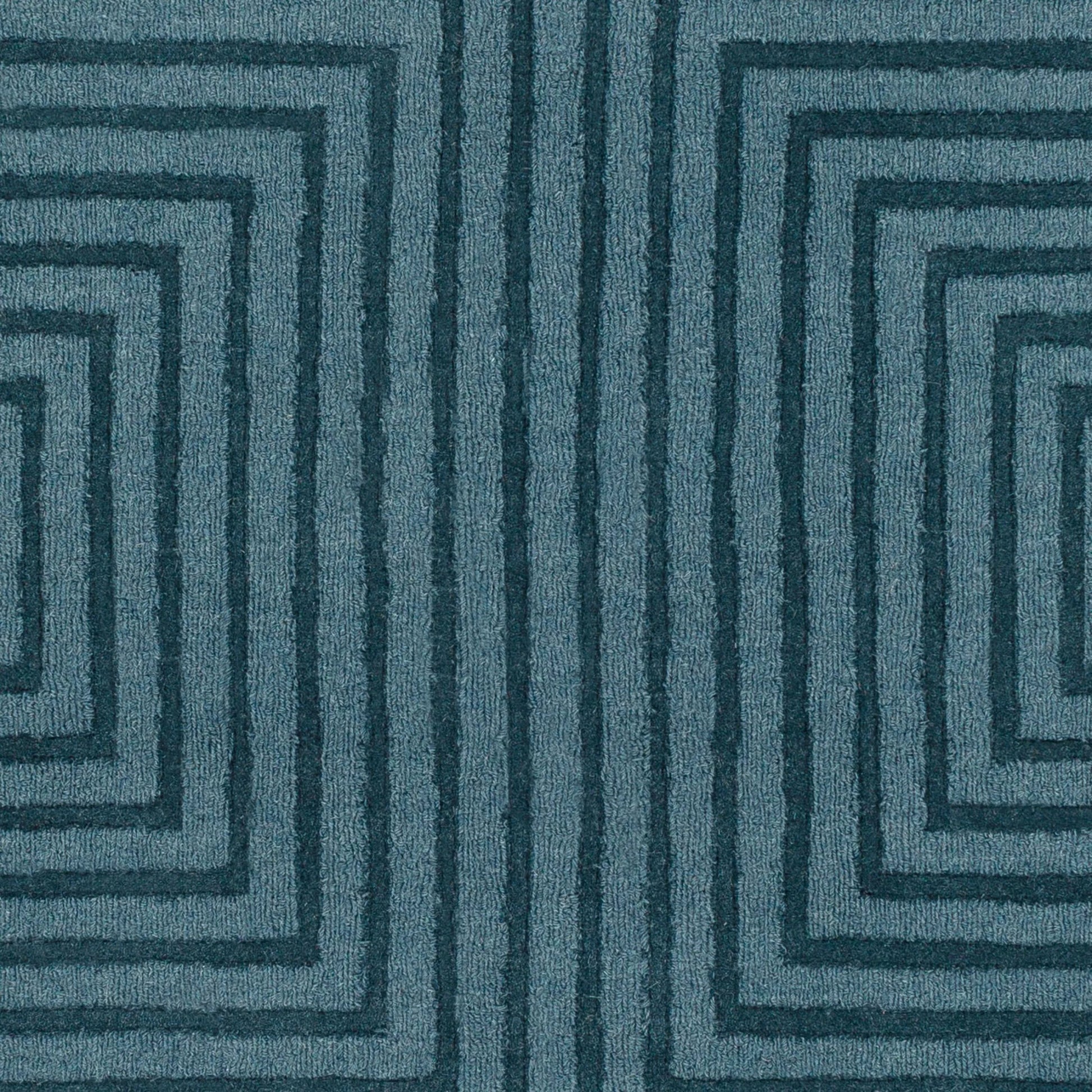 Mystique Rug - 22151 by Surya in dark blue. Made from 100% wool in a unique style.