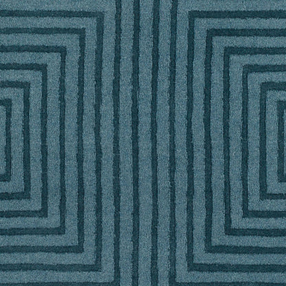 Mystique Rug - 22151 by Surya in dark blue. Made from 100% wool in a unique style.