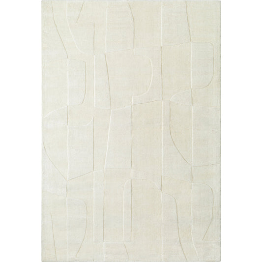 Mystique Rug - 484881 by Livabliss in light silver. Made from face: 100% wool, warp: 100% cotton in a unique style.