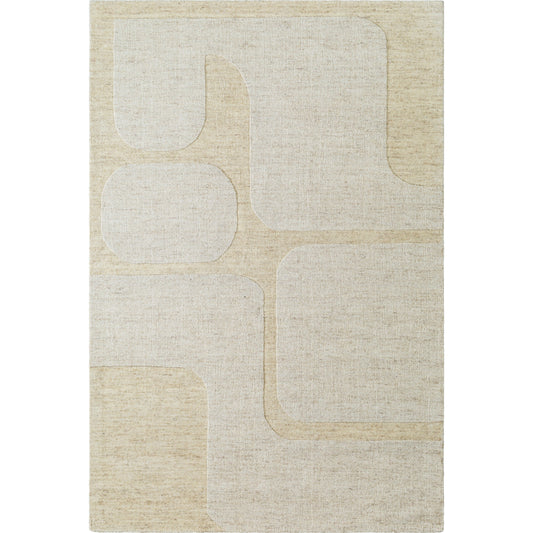 Mystique Rug - 484899 by Livabliss in ash, pearl, khaki. Made from face: 100% wool, warp: 100% cotton in a unique style.