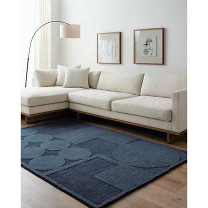 Mystique M-5479 Rug by Livabliss in navy. Made from wool in a unique style.