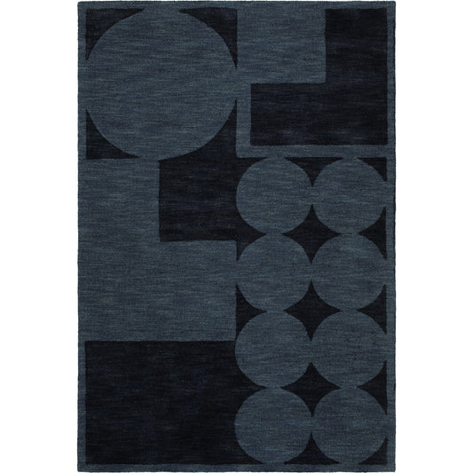 Mystique Rug - 484926 by Livabliss in navy. Made from wool in a unique style.