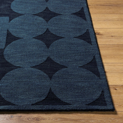 Mystique M-5479 Rug by Livabliss in navy. Made from wool in a unique style.