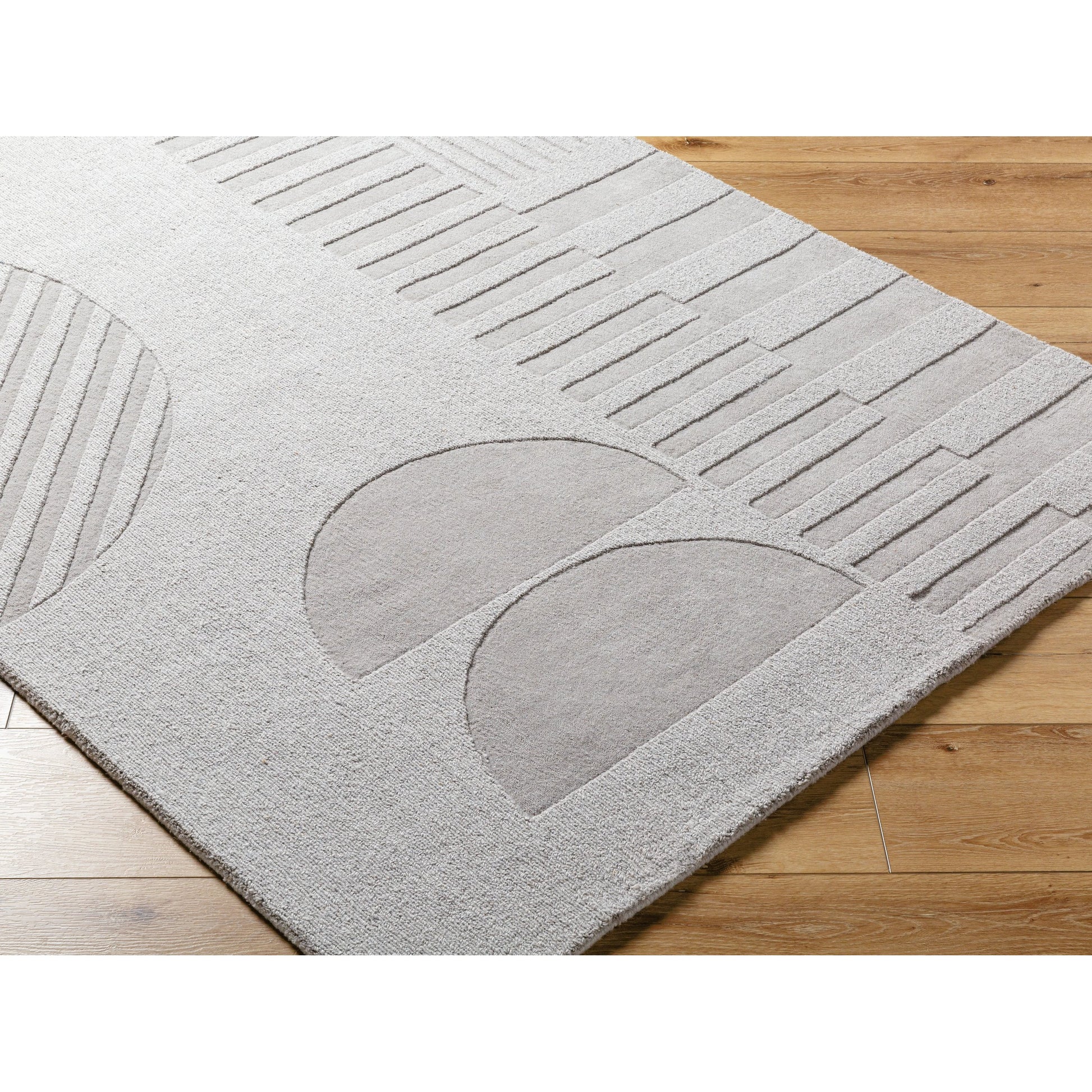 Mystique Rug - 484935 by Livabliss in taupe, stone grey, charcoal. Made from face: 100% wool, warp: 100% cotton in a unique style.