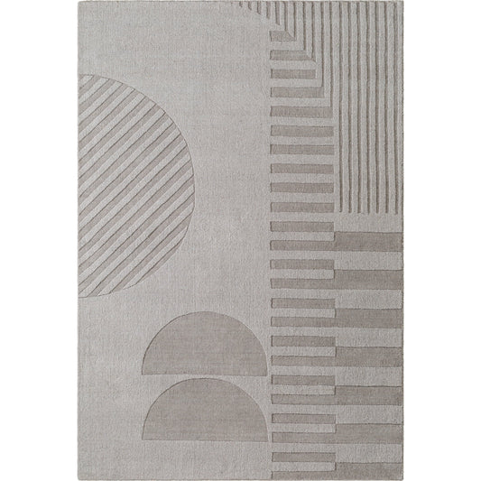 Mystique Rug - 484935 by Livabliss in taupe, stone grey, charcoal. Made from face: 100% wool, warp: 100% cotton in a unique style.