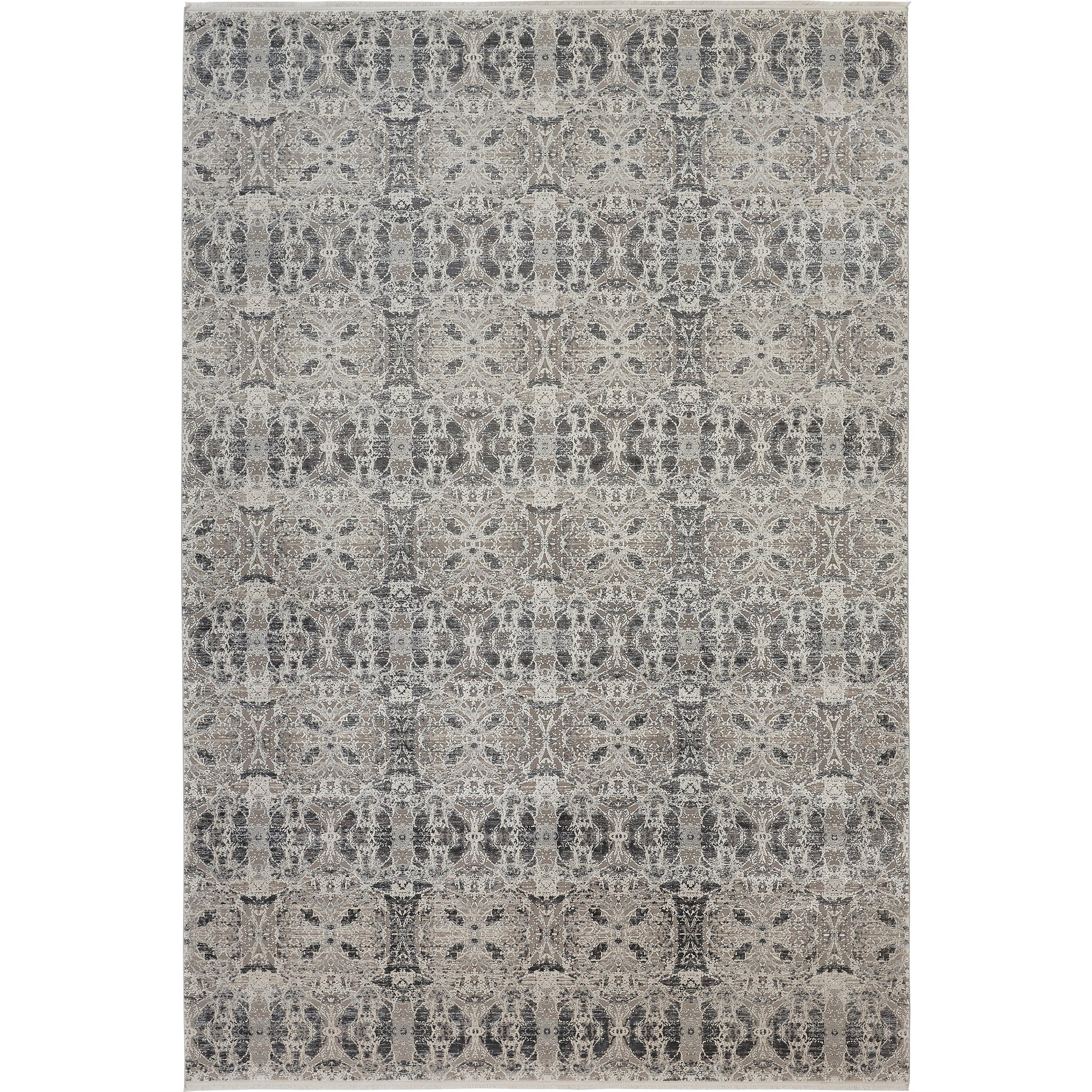 Cadiz Oriental Rug - 3990F by Feizy in gray, taupe, ivory. Made from viscose, acrylic in a unique style.