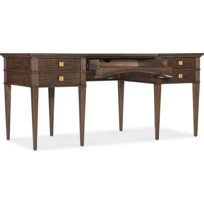Diplomat Diplomat Writing Desk by Hooker Furniture in dark wood and walnut. Made from unique in a traditional style.