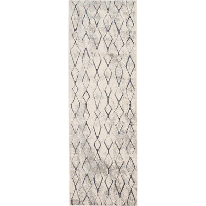 Kano Transitional Diamond Rug - 3872F by Feizy in ivory, gray, taupe. Made from polypropylene, polyester in a unique style.