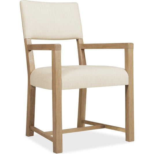 Driftwood Upholstered Arm Chair by Hooker Furniture in beige. Made from unique in a transitional style.