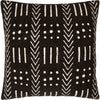 Black, Cream / Down Feather / 18" x 18"