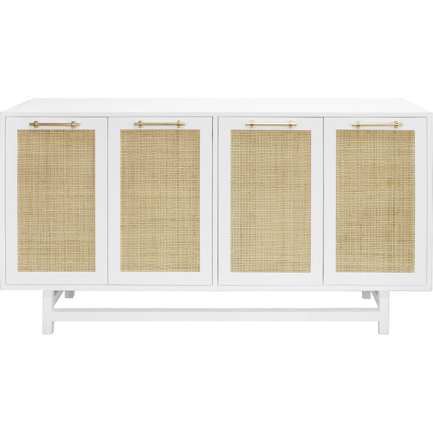 001 SI-2135304 | Primary Silo | Macon Four Door Cabinet by Worlds Away. Made from hardwood solids, mdf, caning, metal in a cottage & farmhouse style.