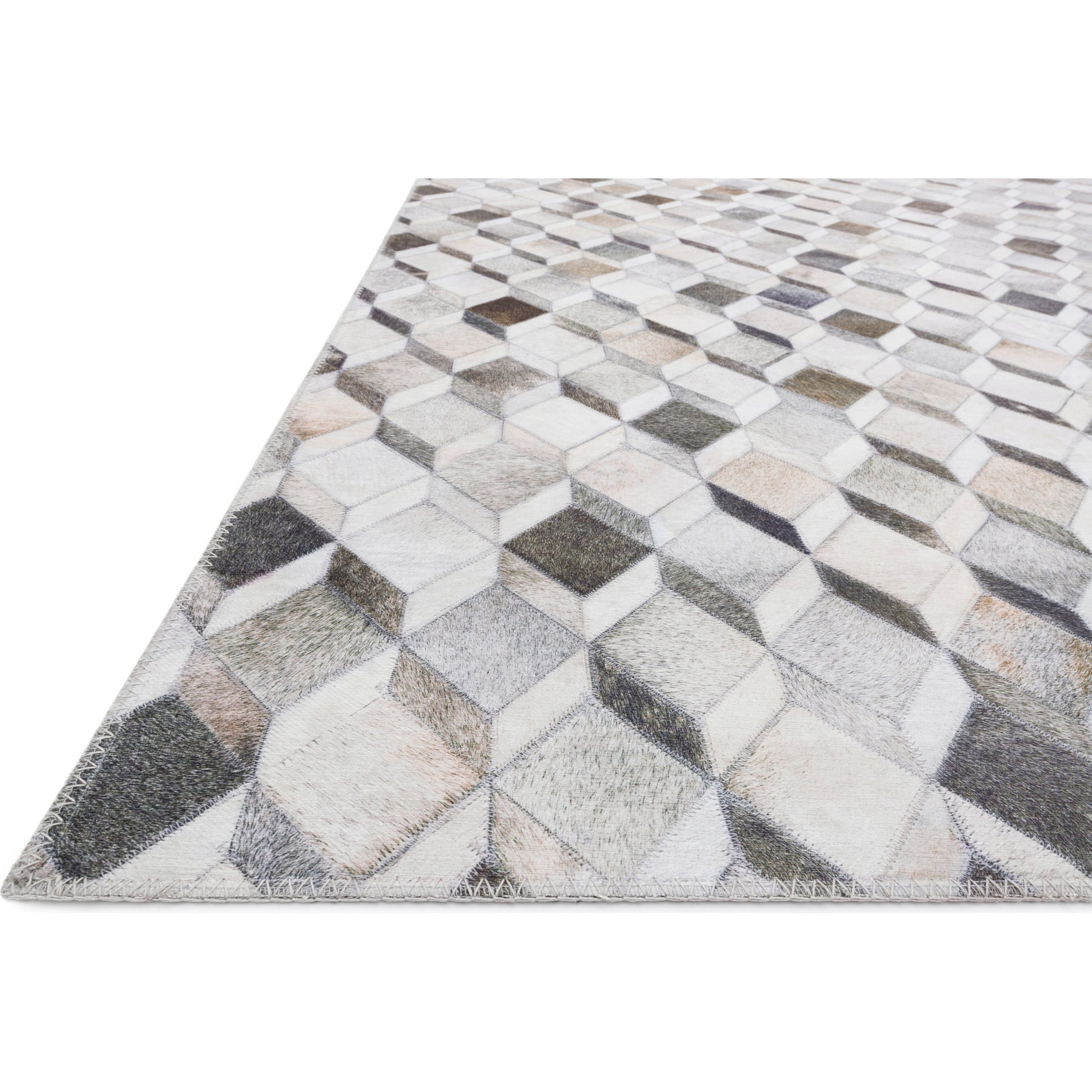 Maddox MAD-02 Rug by Loloi in gray, mocha. Made from 100% polyester in a modern style.