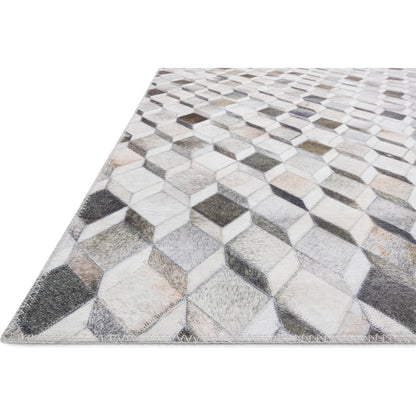 Maddox MAD-02 Rug by Loloi in gray, mocha. Made from 100% polyester in a modern style.