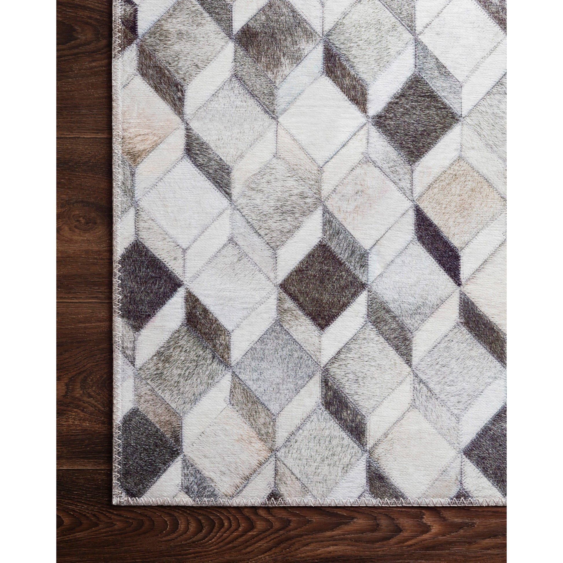 Maddox MAD-02 Rug by Loloi in gray, mocha. Made from 100% polyester in a modern style.