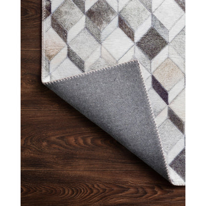 Maddox MAD-02 Rug by Loloi in gray, mocha. Made from 100% polyester in a modern style.
