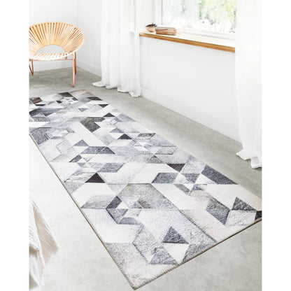 Maddox MAD-03 Rug by Loloi in gray, ivory. Made from 100% polyester in a modern style.