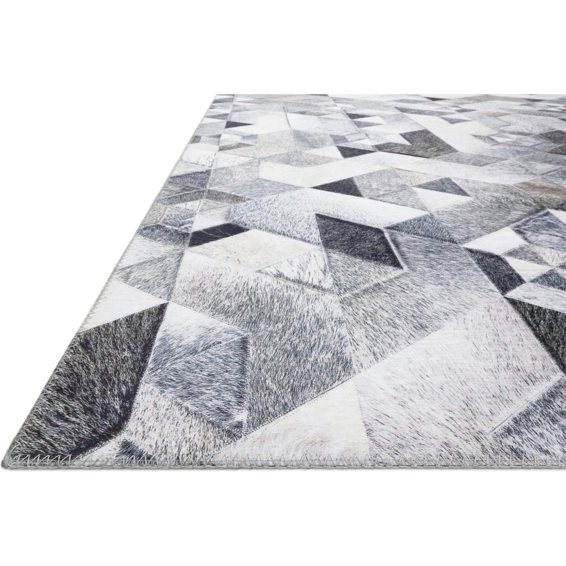 Maddox MAD-03 Rug by Loloi in gray, ivory. Made from 100% polyester in a modern style.