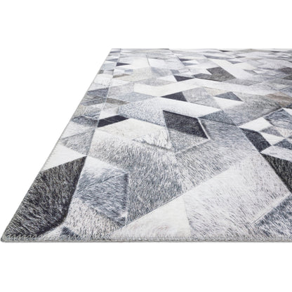 Maddox MAD-03 Rug by Loloi in gray, ivory. Made from 100% polyester in a modern style.