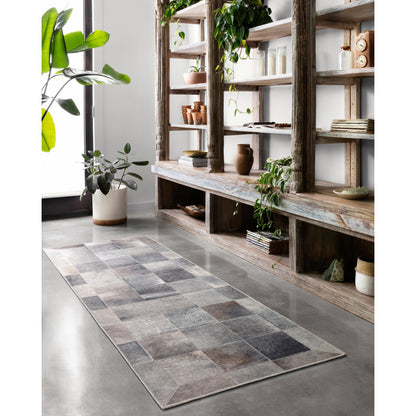 MAD-06 by Loloi in charcoal, gray. Made from 100% polyester in a modern style.