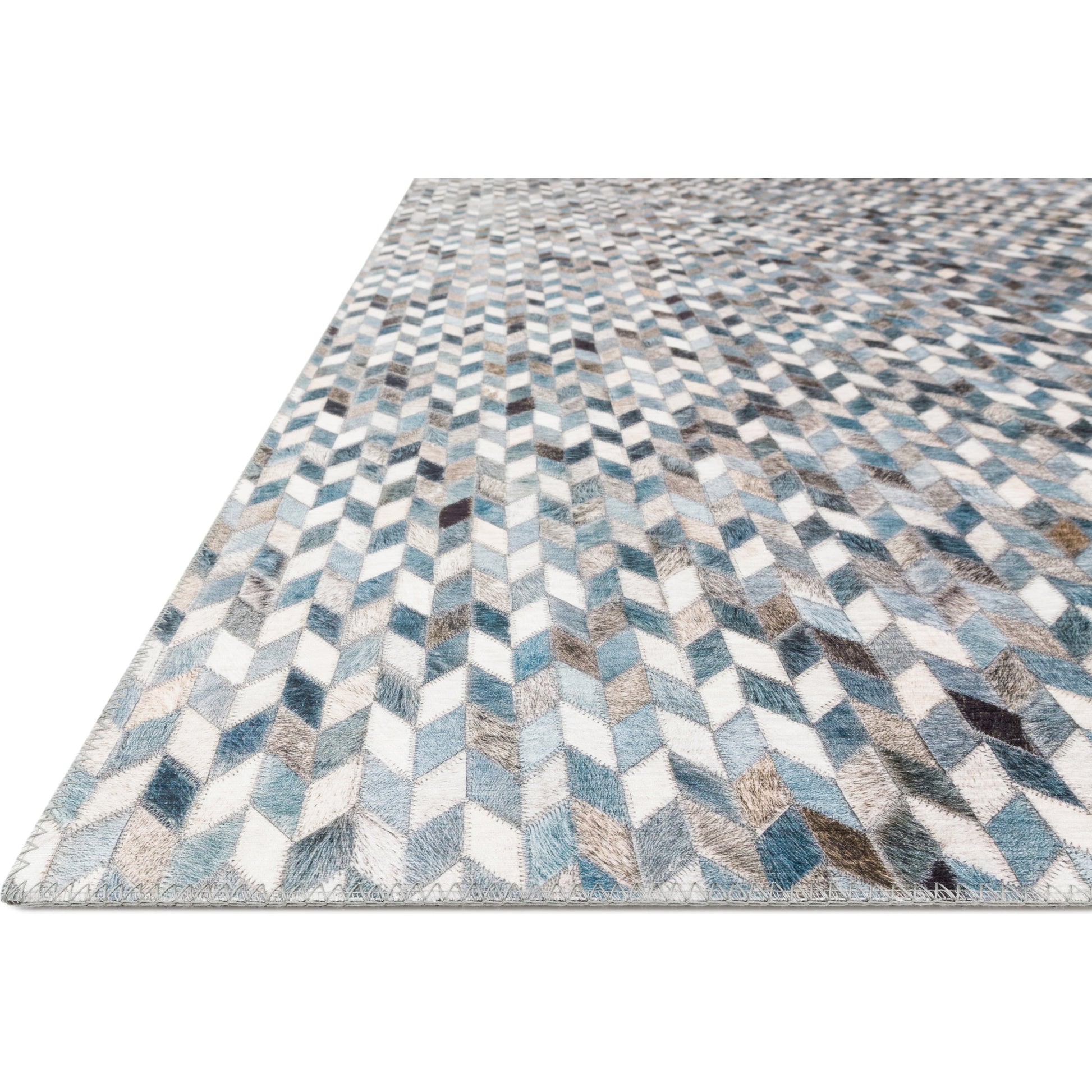 MAD-08 by Loloi in ocean, gray. Made from 100% polyester in a modern style.