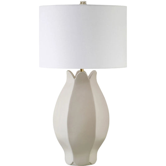 Mae Organic Floral Inspired Ceramic Table Lamp by Worlds Away. Made from unique in a transitional style.