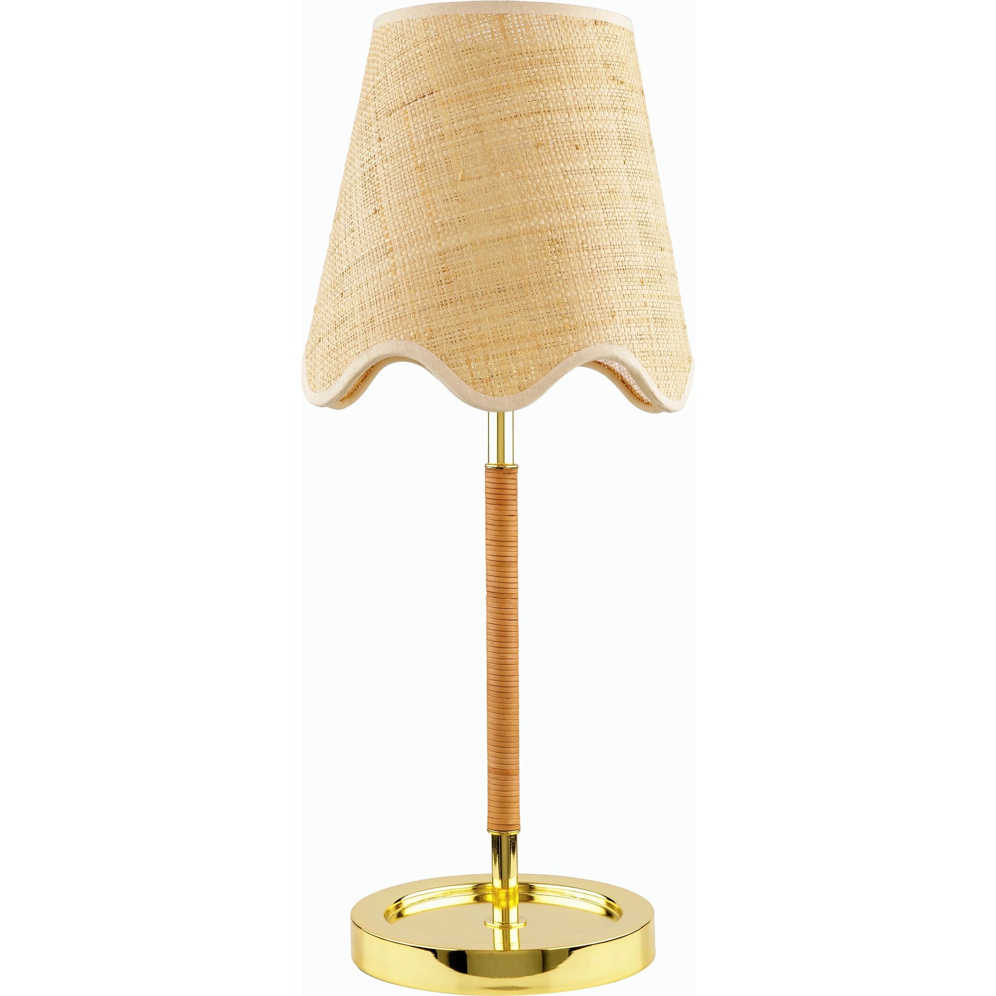 Magda Accent Table Lamp - 537754 by Livabliss in body: metallic - brass, base: metallic - brass, shade (outside): beige, shade (inside): clear, cord: translucent and platedplated. Made from iron, jute, polystyrene in a moder