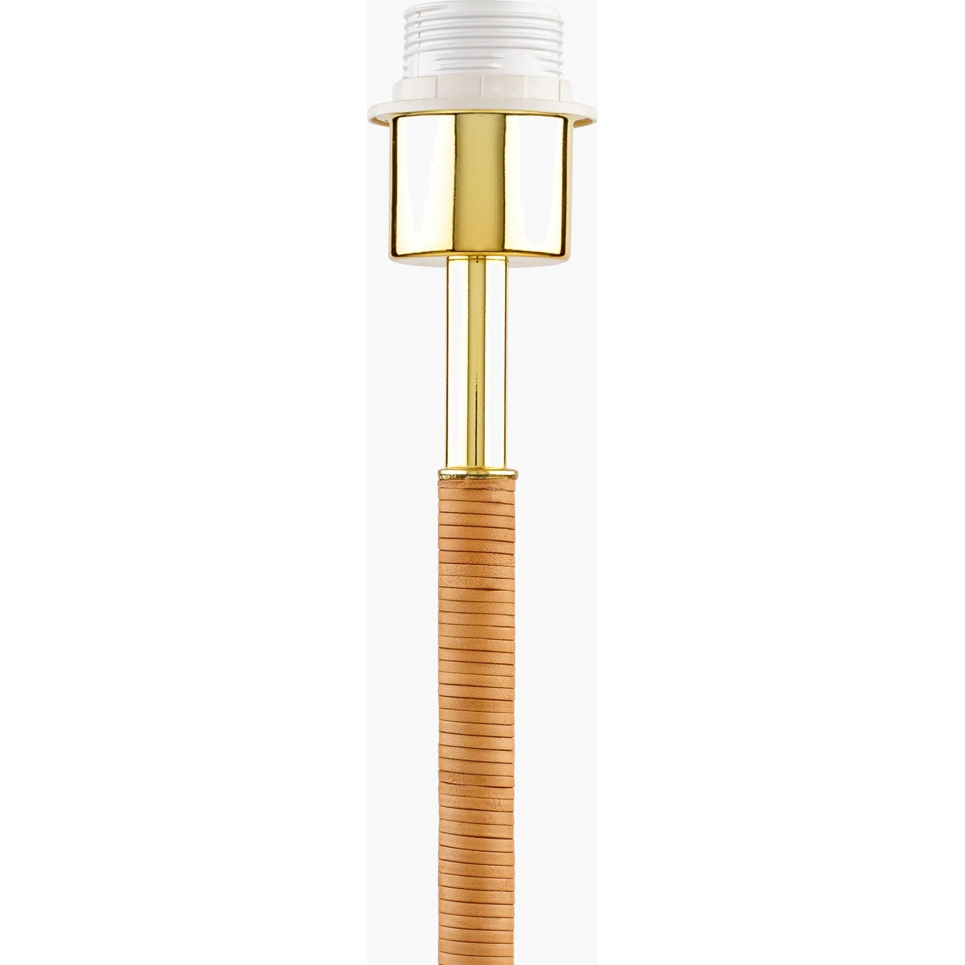 Magda Accent Table Lamp - 537754 by Livabliss in body: metallic - brass, base: metallic - brass, shade (outside): beige, shade (inside): clear, cord: translucent and platedplated. Made from iron, jute, polystyrene in a modern sty