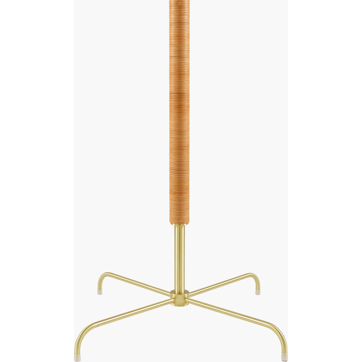 002 SI-2245794 | Closeup | Magda Accent Floor Lamp 537764 by Livabliss in body: metallic - brass; base: metallic - brass; shade: white; finial: metallic - brass; harp: metallic - brass; cord: translucent and platedplatedplated. Made from iron, linen, polys