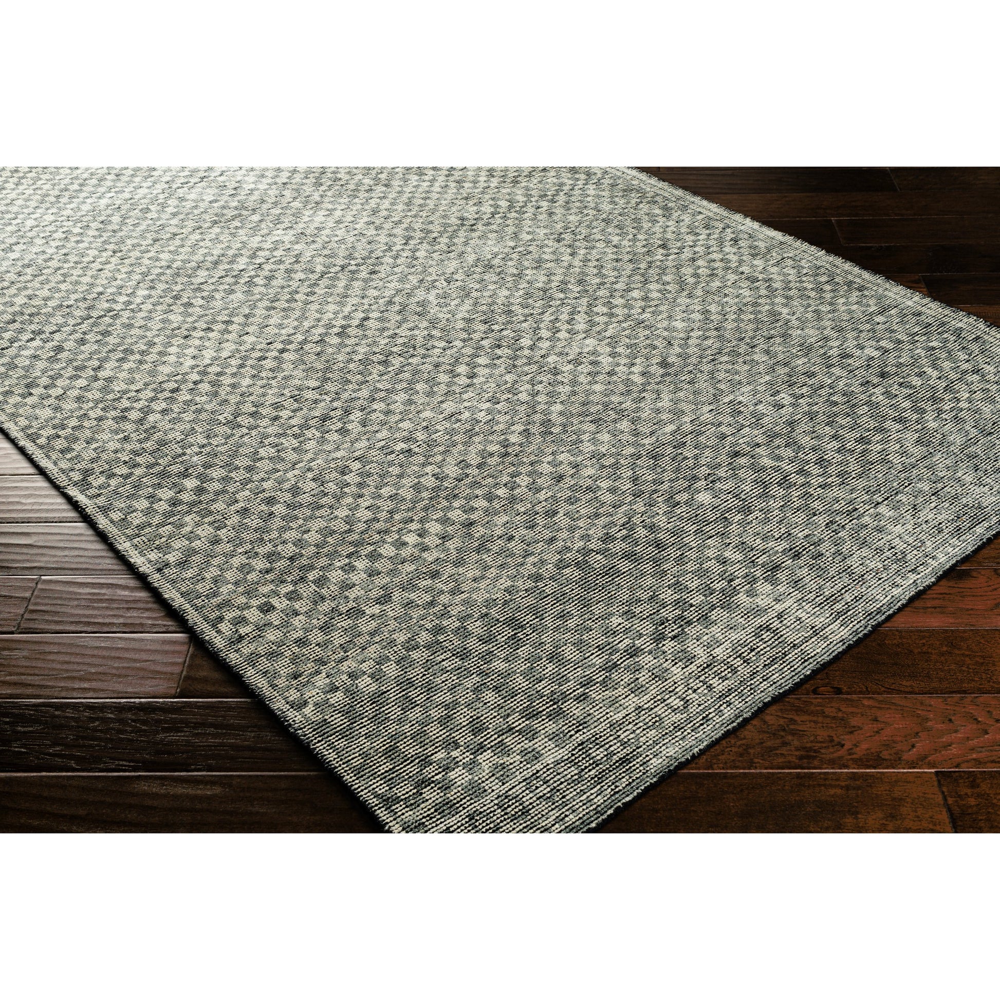 Malaga Rug - 25151 by Surya in ivory, black, medium gray. Made from 100% wool in a unique style.