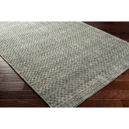 Malaga Rug - 25151 by Surya in ivory, black, medium gray. Made from 100% wool in a unique style.